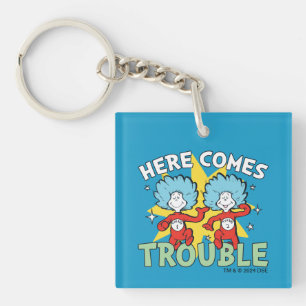 Dr. Seuss Ding Eins Ding Zwei Ärger Kommt Schlüsselanhänger