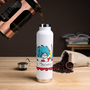 Dr. Seuss Ding Eins Ding Zwei Lehrer Name Trinkflasche