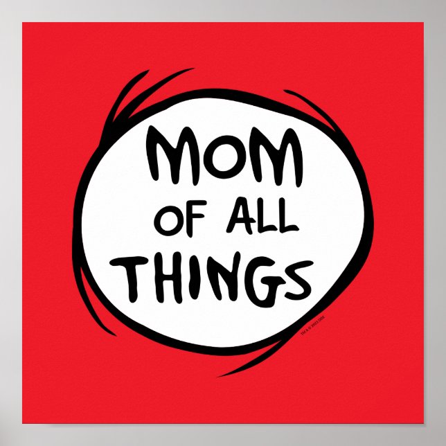 Dr. Seuss Ding Eins Ding Zwei - Mutter aller Dinge Poster (Vorne)