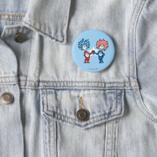 Dr. Seuss   Ding Eins Ding Zwei Patriotisches Graf Button