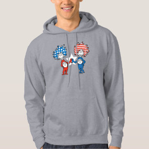 Dr. Seuss   Ding Eins Ding Zwei Patriotisches Graf Hoodie