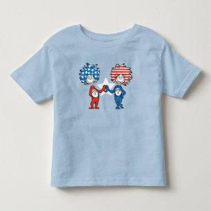Dr. Seuss   Ding Eins Ding Zwei Patriotisches Graf Kleinkind T-shirt