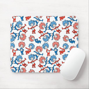 Dr. Seuss   Ding Eins Ding Zwei US-Flagge-Muster Mousepad
