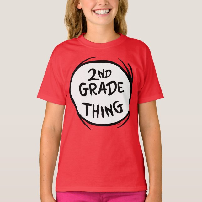 Dr. Seuss | Ding One Ding Two - 2nd Grade Sache T-Shirt (Vorderseite)
