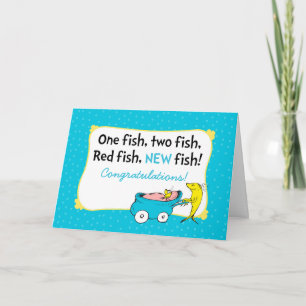 Dr. Seuss Ein Fisch - Herzlichen Glückwunsch zum Karte