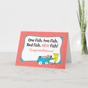 Dr. Seuss Ein Fisch - Herzlichen Glückwunsch zum Karte