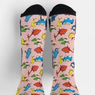 Dr. Seuss | Ein Fisch mit zwei Fischmustern Socken