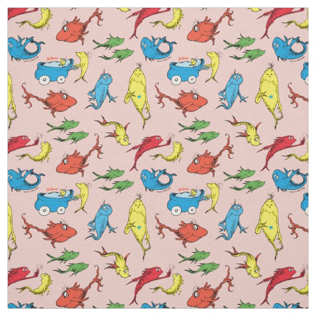 Dr. Seuss | Ein Fisch mit zwei Fischmustern Stoff (Muster)