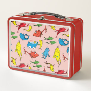 Dr. Seuss Ein Fisch Zwei Fische Muster Metall Brotdose