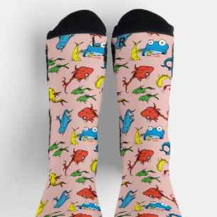 Dr. Seuss Ein Fisch Zwei Fische Muster Socken
