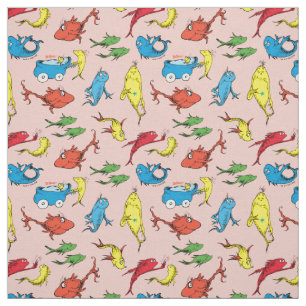 Dr. Seuss Ein Fisch Zwei Fische Muster Stoff
