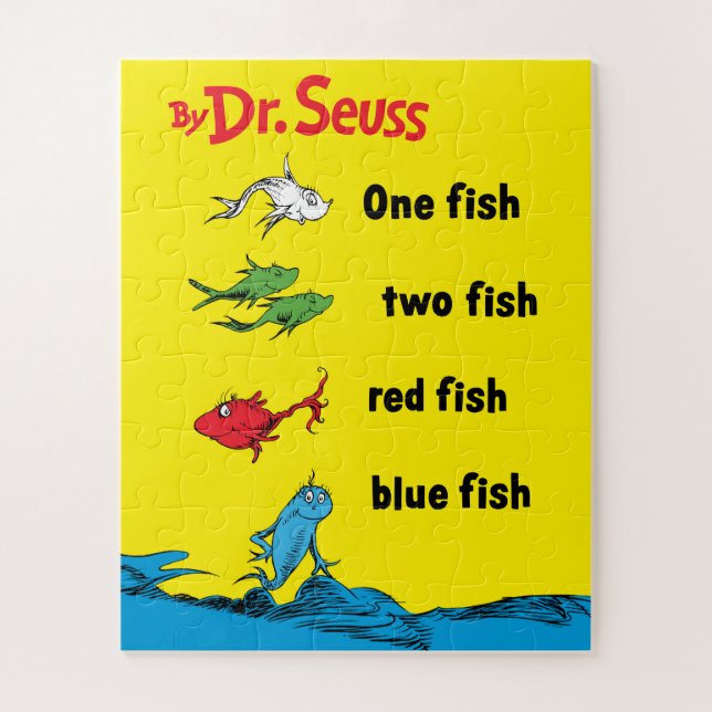 Dr. Seuss | Ein Fisch zwei Fische Puzzle (Vertikal)