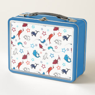 Dr. Seuss Ein Fisch Zwei Fische Sternmuster Metall Brotdose
