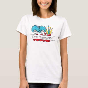 Dr. Seuss   Eins, zwei Lehrernamen T-Shirt