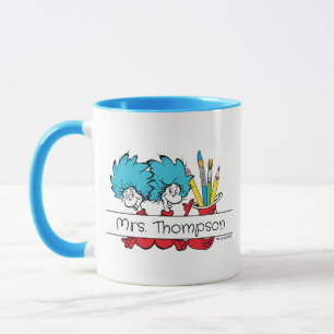 Dr. Seuss Eins, zwei Lehrernamen Tasse