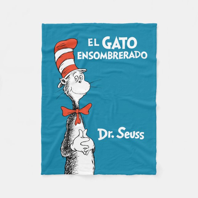 Dr. Seuss El Gato Ensombrerado Español Fleecedecke (Vorderseite)
