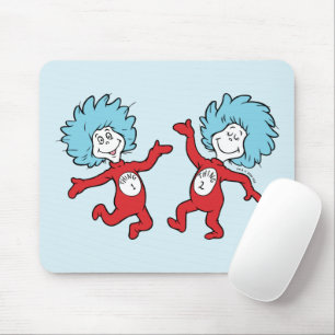 Dr. Seuss Figur 1 und Figur 2 Mousepad