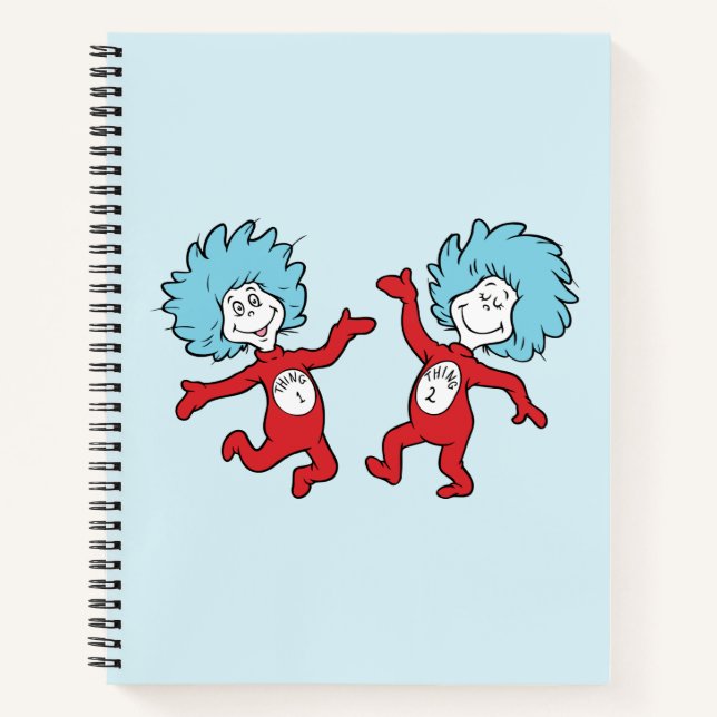 Dr. Seuss Figur 1 und Figur 2 Notizbuch (Vorderseite)
