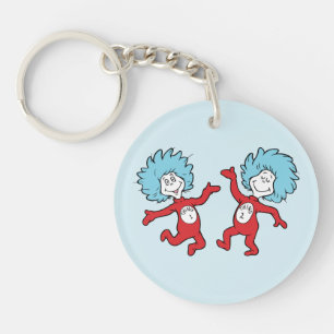 Dr. Seuss Figur 1 und Figur 2 Schlüsselanhänger