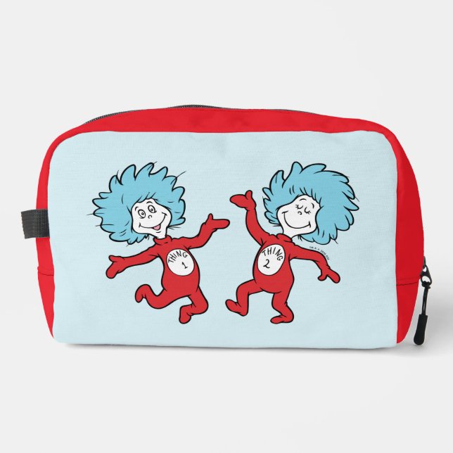 Dr. Seuss Figur 1 und Figur 2 Waschbeutel (Vorderseite)