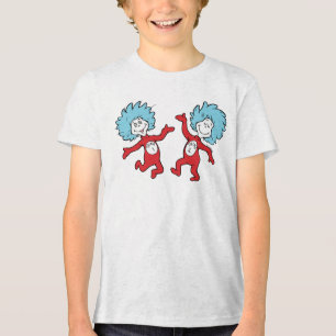 Dr. Seuss Figuren 1 und 2, auch bekannt als Ding 1 Tri-Blend Shirt