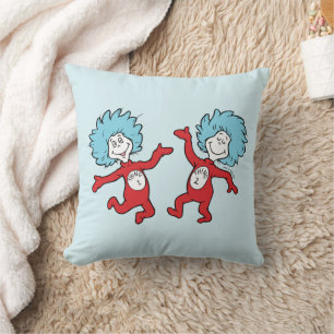 Dr. Seuss Figuren 1 und 2, auch bekannt als Thing  Kissen