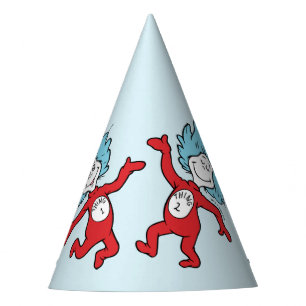 Dr. Seuss Figuren 1 und 2 Charakter Partyhütchen