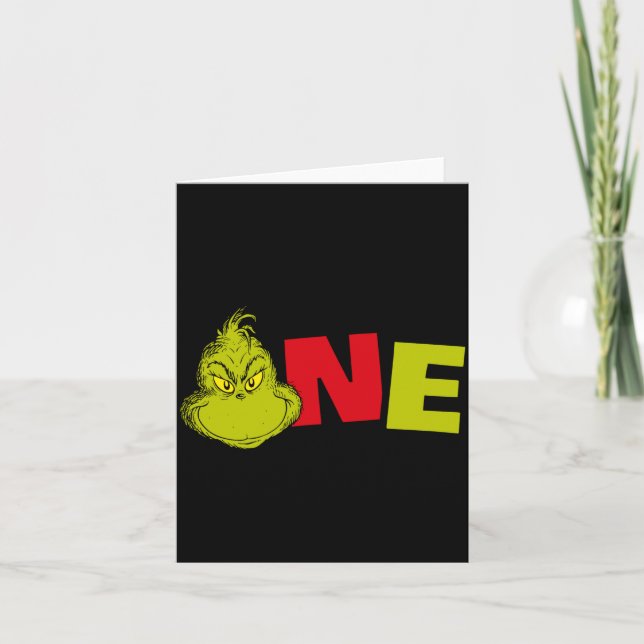 Dr Seuss First Birthday One Baby  Karte (Vorderseite)