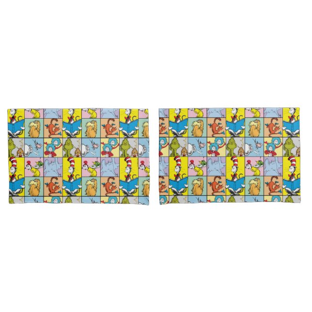 Dr. Seuss | Geschichten Grafik Kissenbezug (Vorderseite-Set)