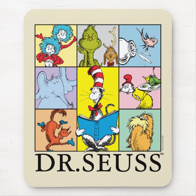 Dr. Seuss | Geschichten Grafik Mousepad (Vorne)