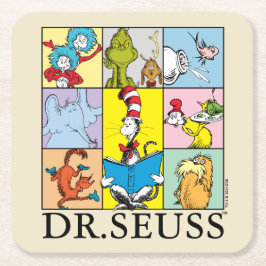 Dr. Seuss | Geschichten Grafik Rechteckiger Pappuntersetzer