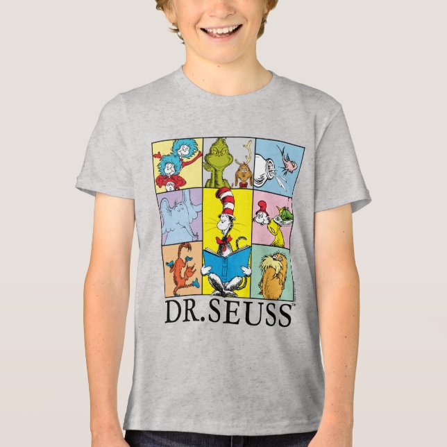 Dr. Seuss | Geschichten Grafik Tri-Blend Shirt (Vorderseite)