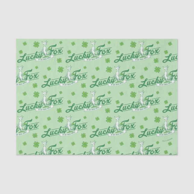 Dr. Seuss | Glücklicher Fox in seinen irischen Soc Seidenpapier (Vorderseite)