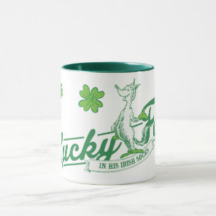 Dr. Seuss Glücklicher Fox in seinen irischen Soc Tasse