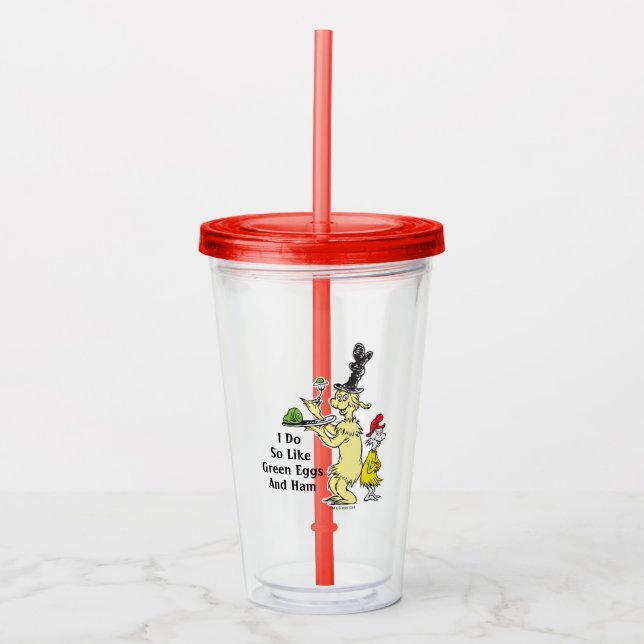 Dr. Seuss Green Eggs and | Friend & Sam-I-Am Acryltrinkbecher (Vorderseite)
