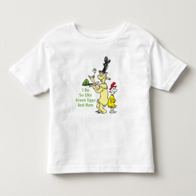 Dr. Seuss Green Eggs and | Friend & Sam-I-Am Kleinkind T-shirt (Vorderseite)