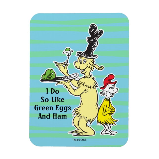 Dr. Seuss Green Eggs and | Friend & Sam-I-Am Magnet (Vertikal)
