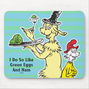 Dr. Seuss Green Eggs and   Friend & Sam-I-Am Mousepad
