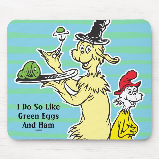 Dr. Seuss Green Eggs and | Friend & Sam-I-Am Mousepad (Vorne)