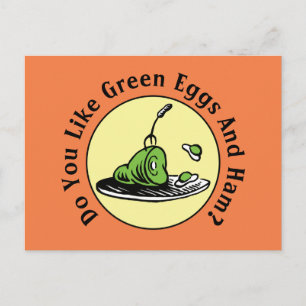 Dr. Seuss   Green Eggs and Ham Icon Postkarte