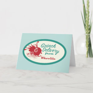 Dr. Seuss   Grinch Delivery von Who-ville Feiertagskarte