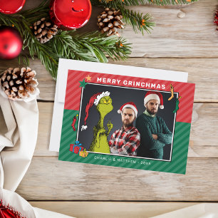 Dr. Seuss   Grinch Family Foto Einladung