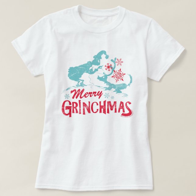 Dr. Seuss | Grinch - Fröhliche Weihnachten T-Shirt (Design vorne)