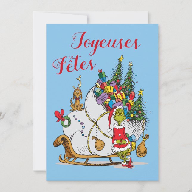 Dr. Seuss | Grinch — Joyeuses Fêtes Foto Feiertagskarte (Vorderseite)
