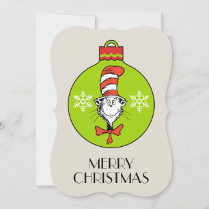 Dr. Seuss   Grinch   Katze im Hut-Ornament Feiertagskarte
