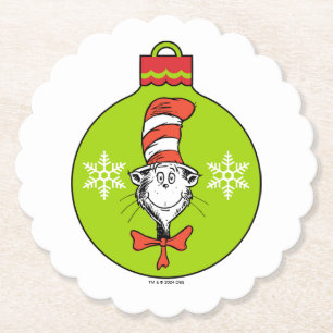 Dr. Seuss   Grinch   Klassische Katze im Hut Untersetzer