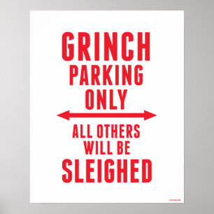 Dr. Seuss Grinch Parken Nur Poster
