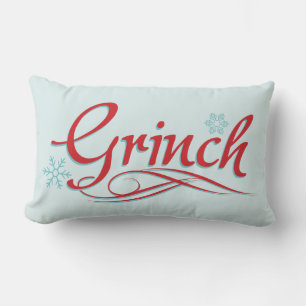 Dr. Seuss   Grinch - Rot und Blau Schrift Lendenkissen
