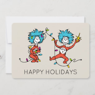 Dr. Seuss   Grinch   Thing Eins Thing Zwei tanzen Feiertagskarte