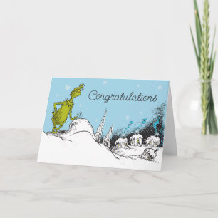 Dr. Seuss Grinch Winter Baby Gratulation Karte